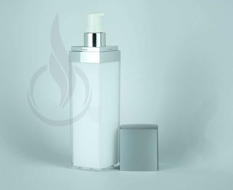 100ml Silver Lid Square Series Bottle